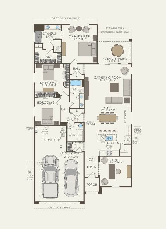 Pulte Homes Blossom Rock Barletta 4019-8 Floor Plan.