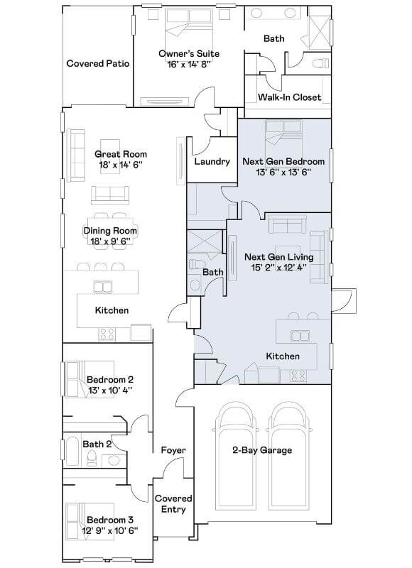 Lennar Blossom Rock Revolution-4083 Floor Plan.