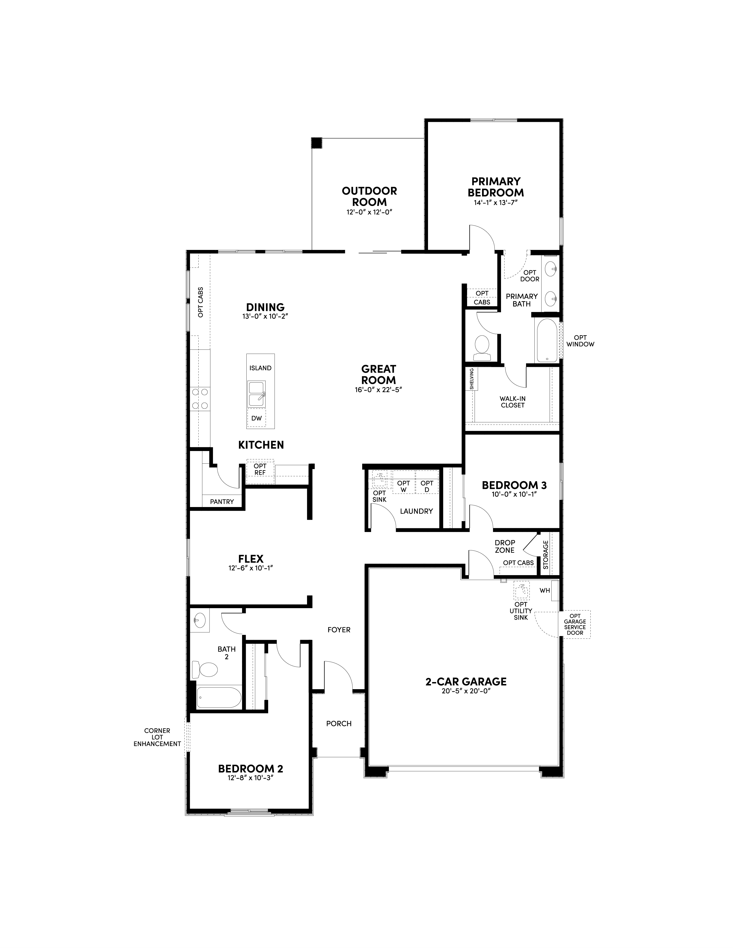 Brookfield Residential Blossom Rock Laurel Lantana Floor Plan.