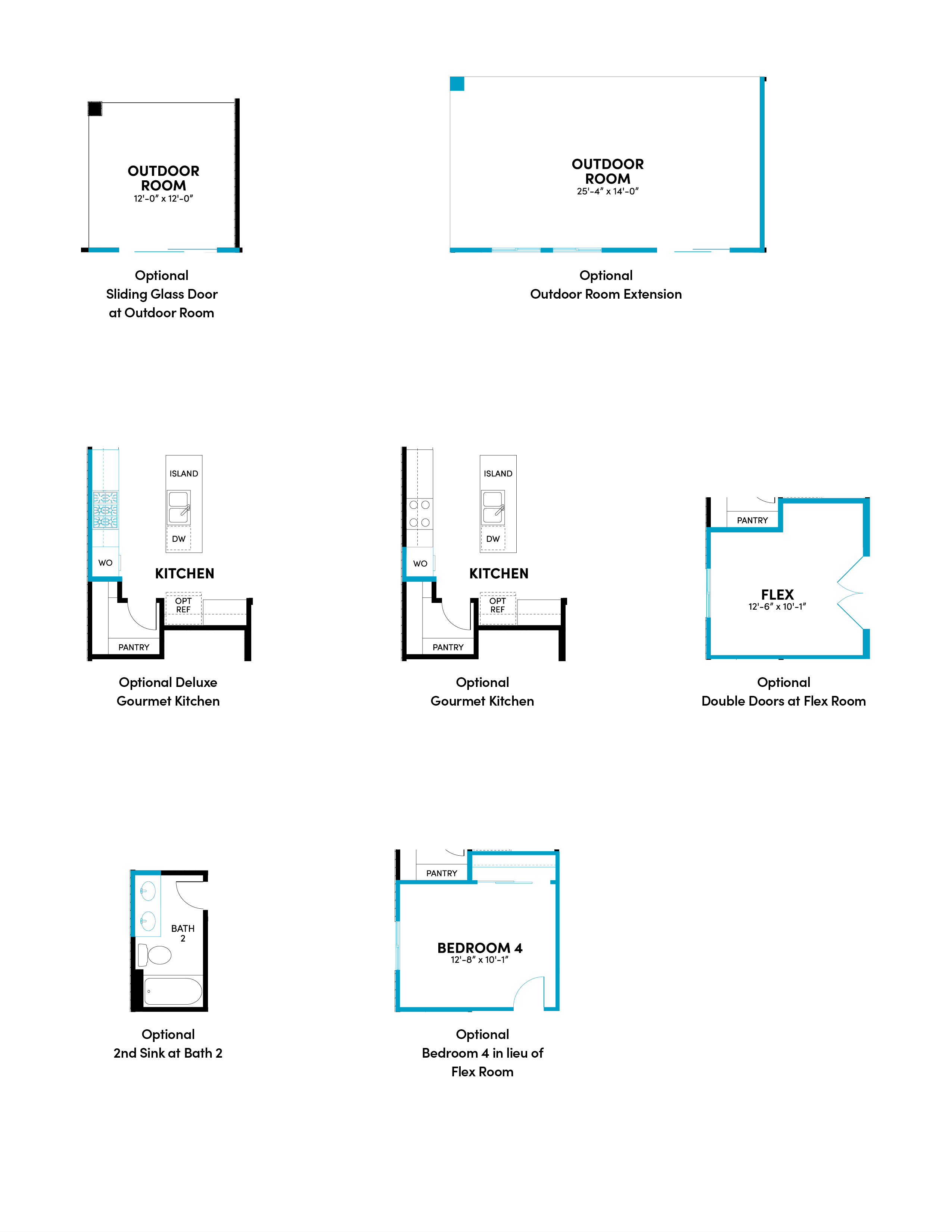 Brookfield Residential Blossom Rock Laurel Lantana Floor Plan Options.