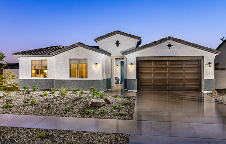 Brookfield Residential Model Home in Blossom Rock Community East Valley Arizona