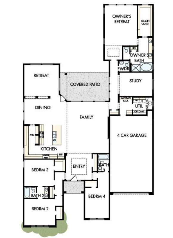 David Weekley Blossom Rock Cerro A358 Floor Plan